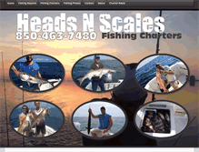 Tablet Screenshot of headsnscalesfishingcharters.com